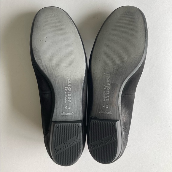 Paul Green Handmade Black Suede Genuine Leather Flats size UK 4.5, US 6.5 - Picture 12 of 16